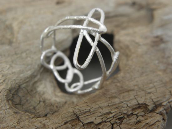 Bild von Recycling-Ring 3 Silber