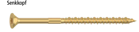 Bild von Spanplattenschraube RAPID® - Senkfrästaschenkopf - YellWin500 - 6 X 60/40 - TX30 - ETA 12/0373