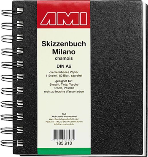 Bild von Skizzenbuch Milano A6 chamois 80 Blatt