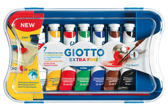 Bild von Giotto Tempera extra fine Poster Paint 7x12ml.