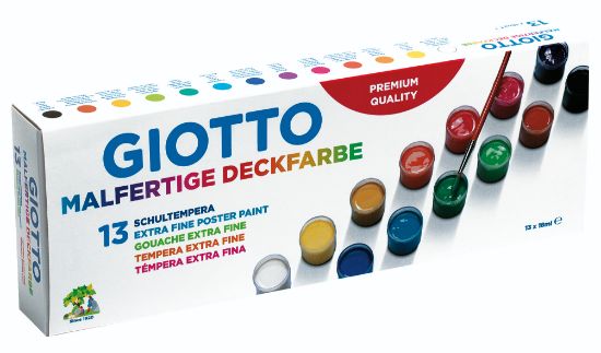 Bild von Malfertige Deckfarben 13x 18ml. sort.