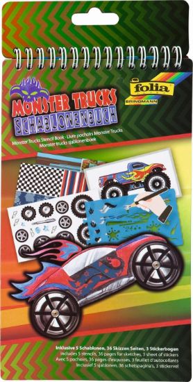 Bild von Schablonenbuch klein - Monster Truck