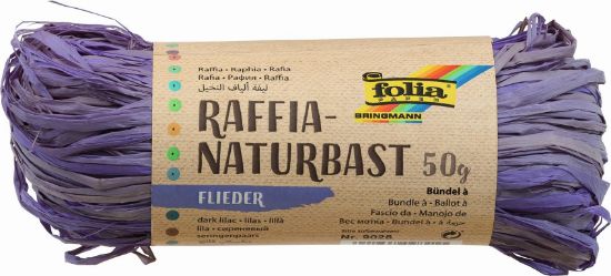 Bild von Raffia-Naturbast 50gr. Bündel - flieder