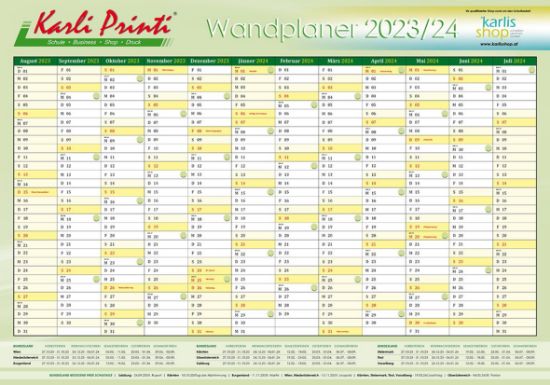 Picture of Schul-Jahres-Wandkalender