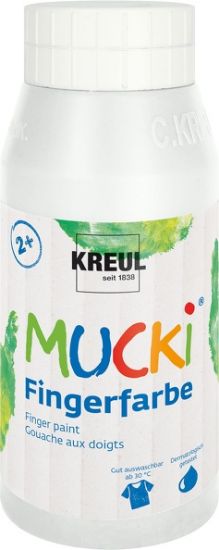 Picture of MUCKI Fingerfarbe Weiß 750 ml