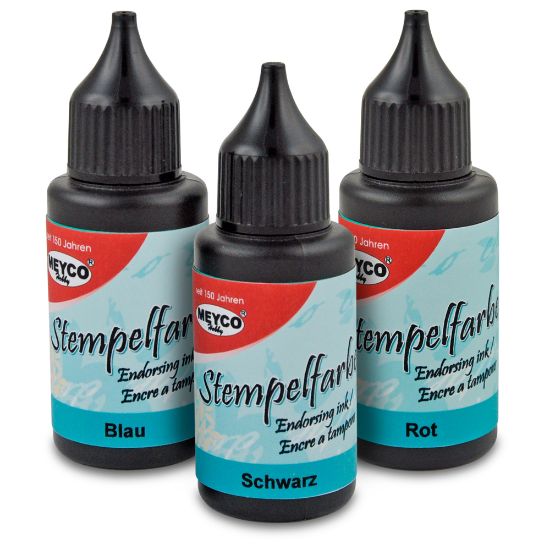 Bild von Stempelfarbe blau 25 ml