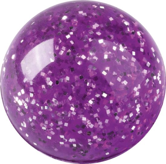 Bild von Gummiball Glitzer - lila