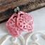 Picture of Ornament-Ohrstecker - Rhombusform aus Resin - fruit dove pink