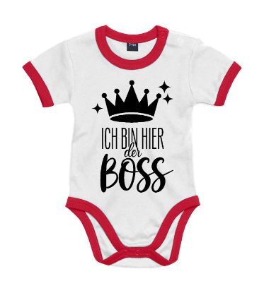 Zeige Details für Frecher Babybody „Ich bin hier der Boss“ Bild von Frecher Babybody „Ich bin hier der Boss“