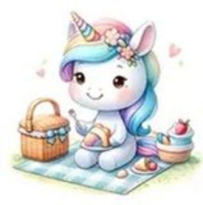 Show details for Einhorn Picknick Picture of Einhorn Picknick