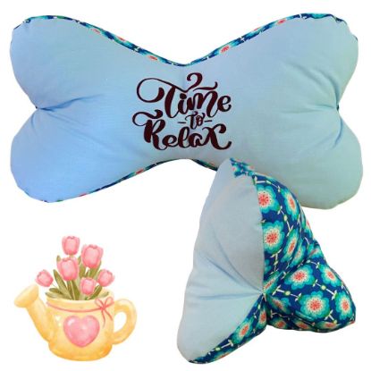 Show details for Leseknochen „Time to Relax“ – Sanftes Blau trifft florale Frische Picture of Leseknochen „Time to Relax“ – Sanftes Blau trifft florale Frische