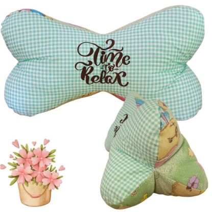Show details for Leseknochen „Time to Relax“ – Fröhliches Karo trifft nostalgischen Charme Picture of Leseknochen „Time to Relax“ – Fröhliches Karo trifft nostalgischen Charme