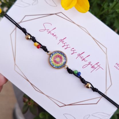 Picture of GlaubAnDich - Armband aus Edelstahl mit bunten Perlen