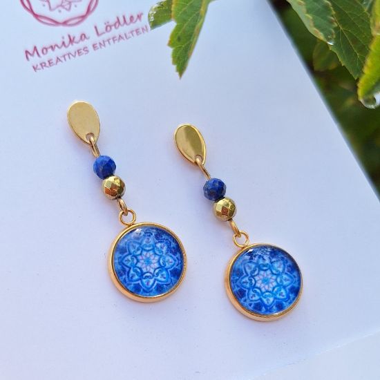 Picture of GoodVibes - Ohrstecker goldfarbig mit Perlen