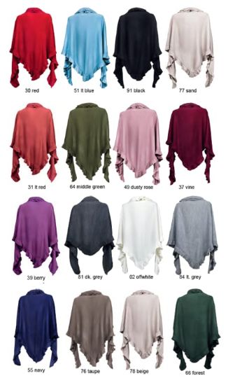 Picture of Damenponcho Dunkelgrau