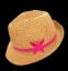 Picture of Kinder Papierhut - mit rosa Schmetterling
